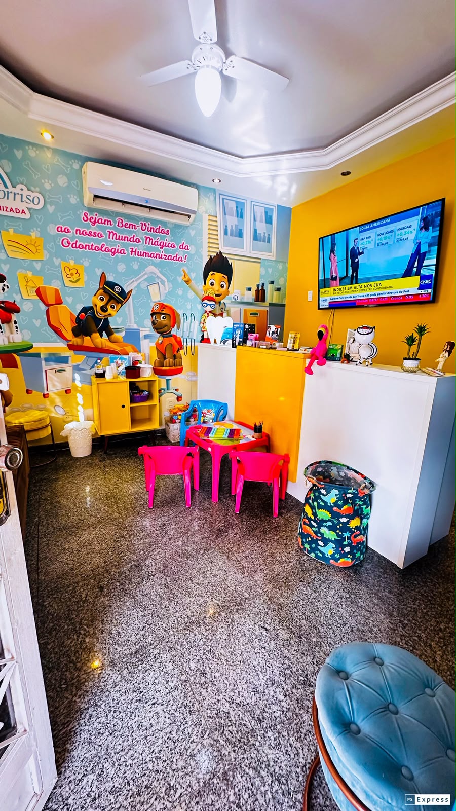 Cantinho do brincar da unidade Comendador Soares
