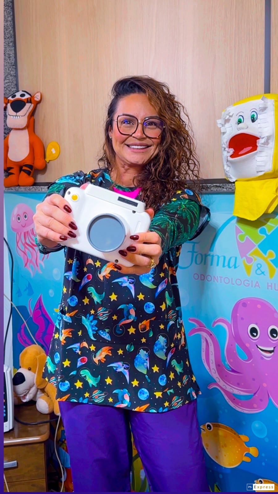 Imagem de diagnóstico instantâneo exibida no raio-X digital