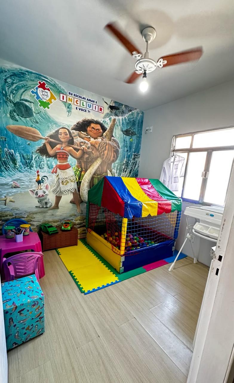 Brinquedoteca temática Moana da unidade São Pedro da Aldeia